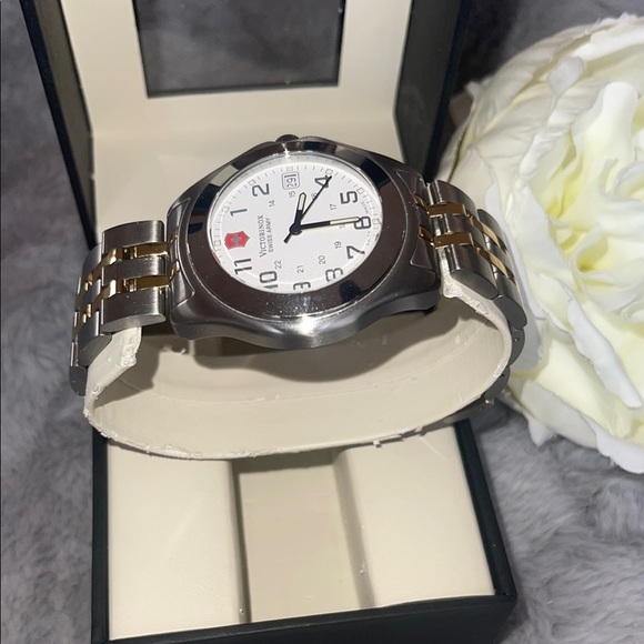 Victorinox Silver and Gold Elegant Chronograph Watch - Picture 2 of 10